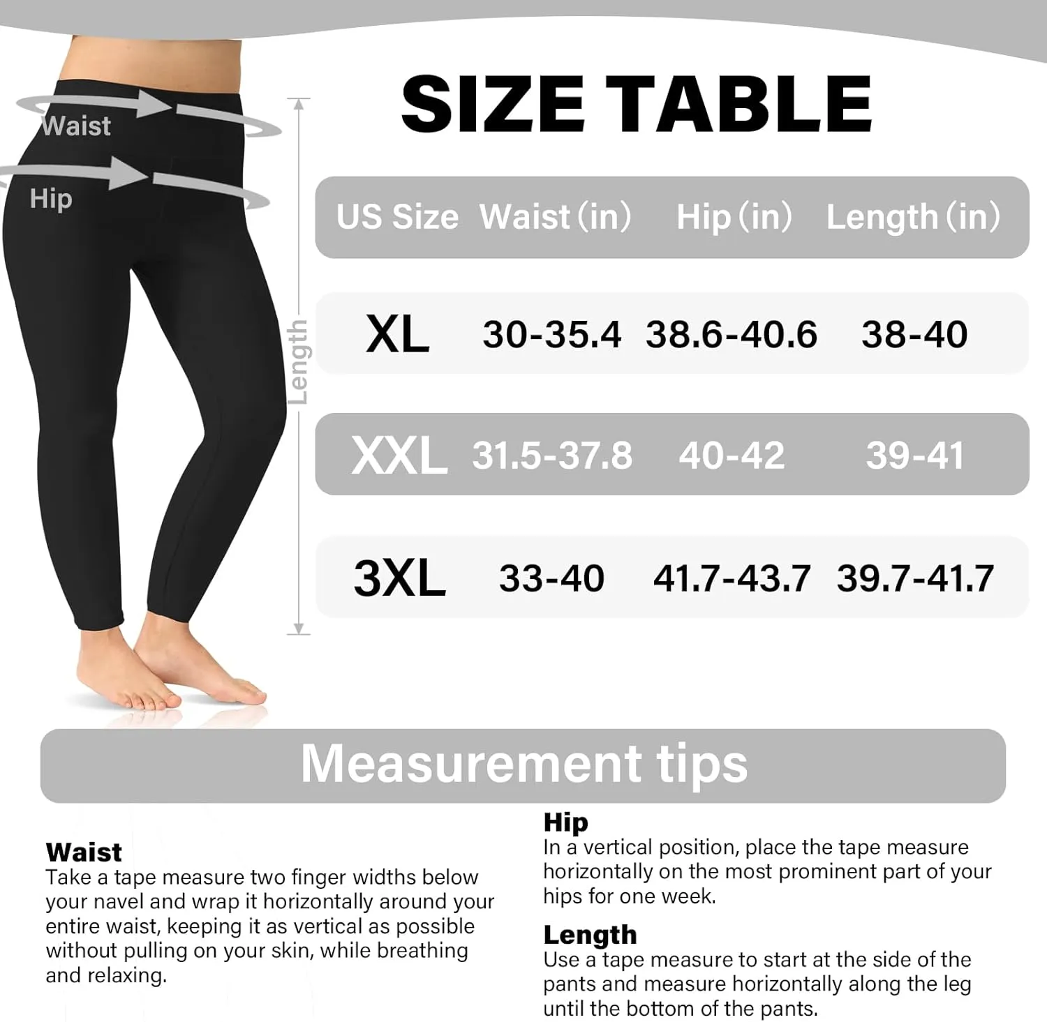 3 Pack Plus Size Leggings for Women, Yoga Pants High Waisted Tummy Control for Workout Gym Running