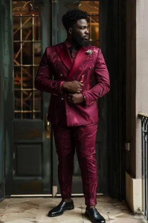 Adam modern look Red Men Suits Slim Fit Blazer Classic suits