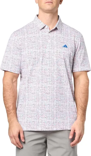 adidas Men's Ultimate365 Power Grid Print Polo Shirt