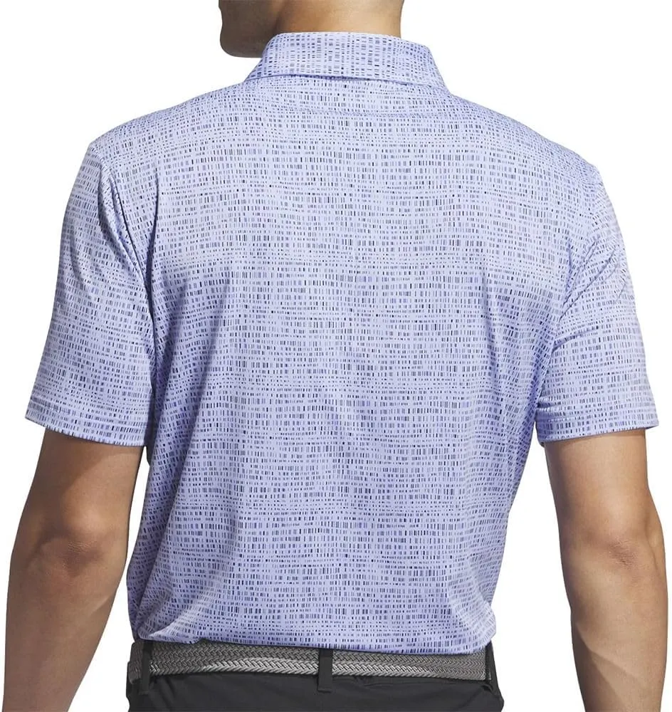 adidas Men's Ultimate365 Power Grid Print Polo Shirt