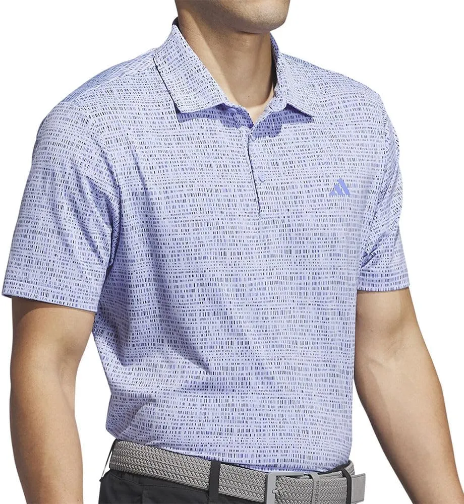 adidas Men's Ultimate365 Power Grid Print Polo Shirt
