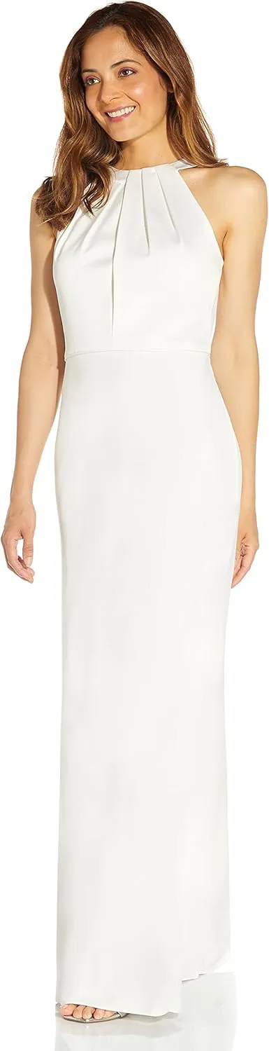 Adrianna Papell Women's Satin Crepe Gown