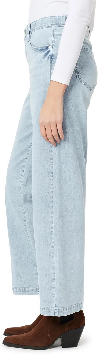 Angels Forever Young Women's Everbreeze Curvy Mid-Rise Wide Leg Jeans
