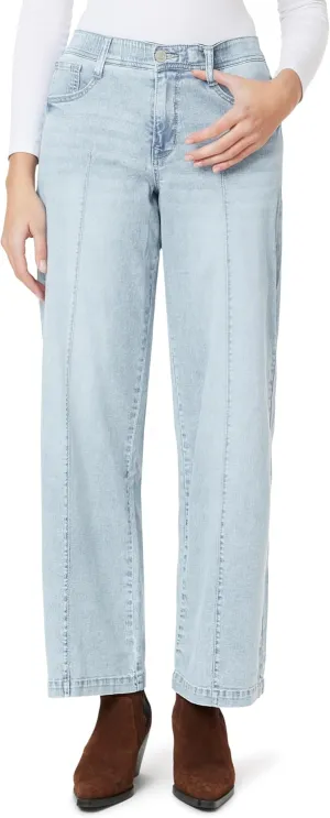 Angels Forever Young Women's Everbreeze Curvy Mid-Rise Wide Leg Jeans