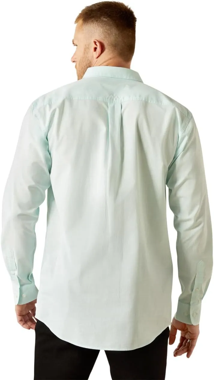 ARIAT Men's Solid Slub Classic Fit Shirt