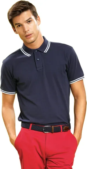 Asquith & Fox Men's classic fit - tipped polo