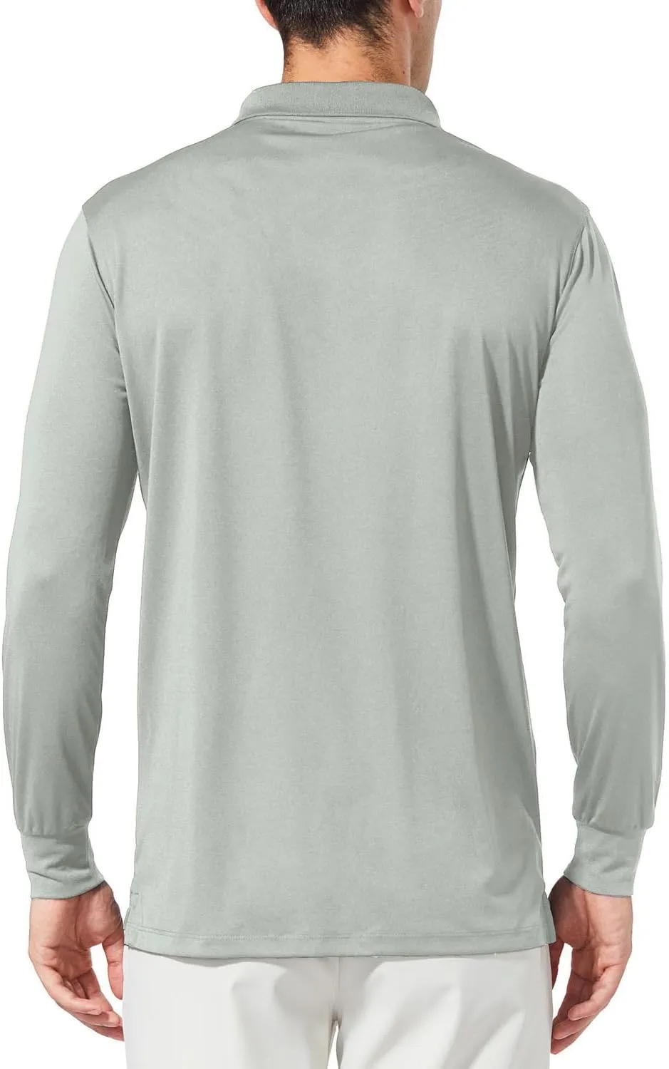 baleaf Men's Long Sleeve Golf Polo Shirt UPF 50 Quick Dry 3 Button Casual Work Outdoor Lightweight Performance Shirts