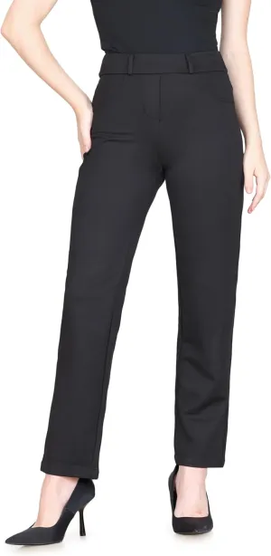 Balleay Art Womens Dress Pants Work High Waisted Straight Leg Trousers Business Office Casual Slacks