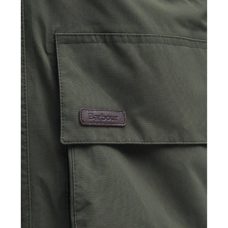 Barbour Swinton Mens Waterproof Shooting Jacket - Olive