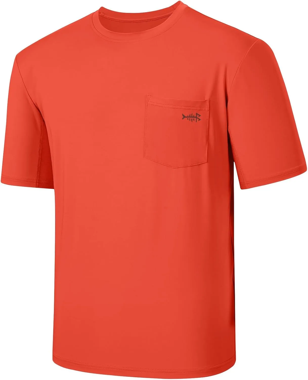 BASSDASH Mens UPF 50  Performance Short Sleeve Pocket T-Shirt UV Sun Protection Fishing Hiking Kayaking Sports Shirts
