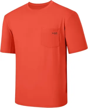 BASSDASH Mens UPF 50  Performance Short Sleeve Pocket T-Shirt UV Sun Protection Fishing Hiking Kayaking Sports Shirts
