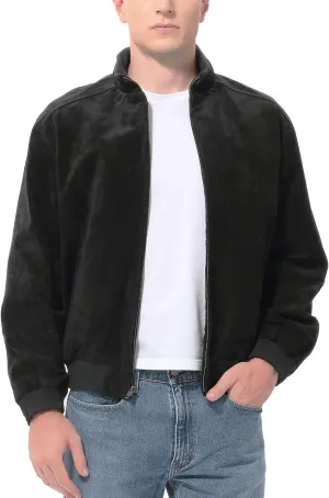 BGSD Men City Lambskin Leather Bomber Jacket (Also available in Big and Tall)