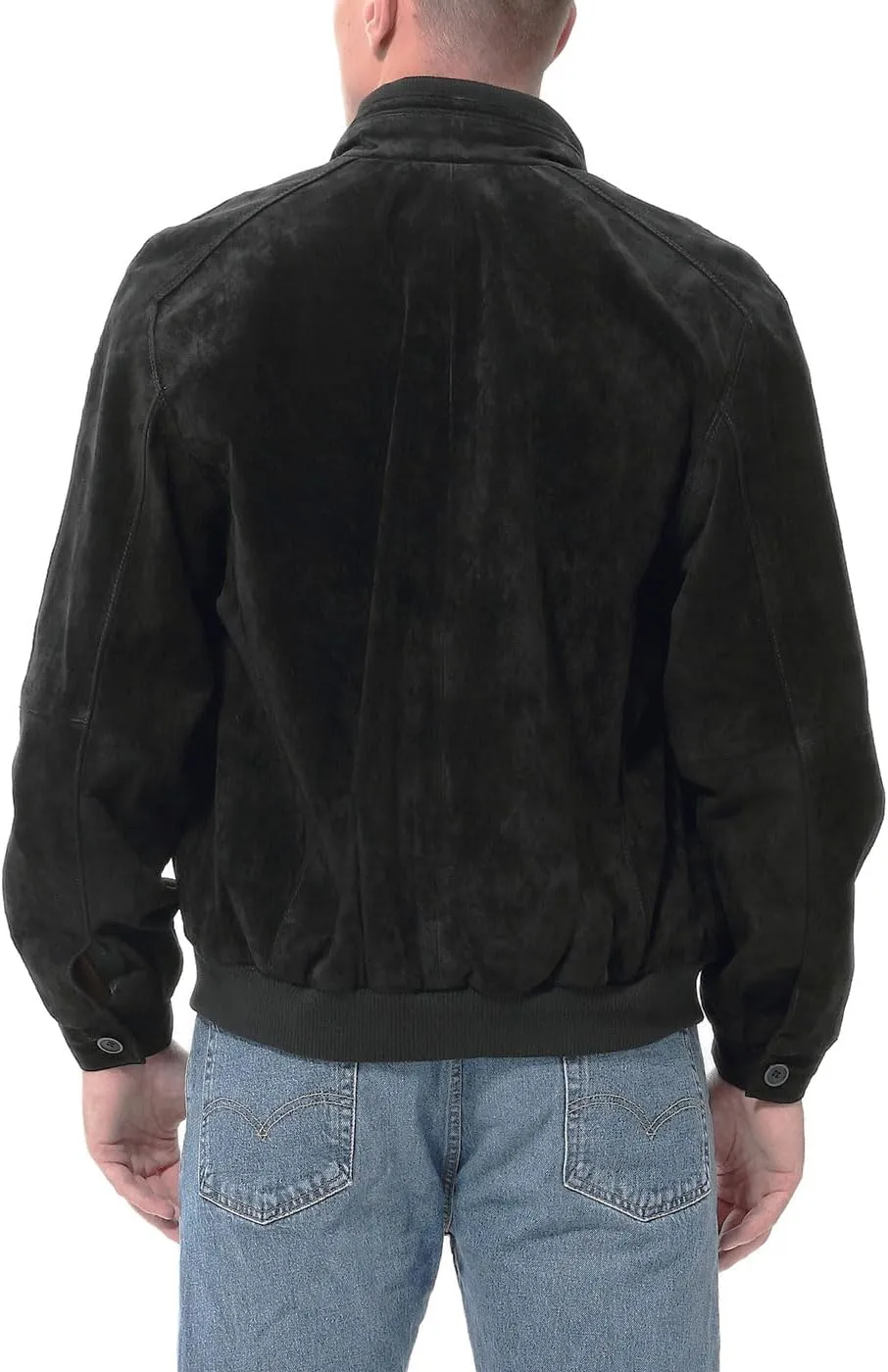 BGSD Men City Lambskin Leather Bomber Jacket (Also available in Big and Tall)