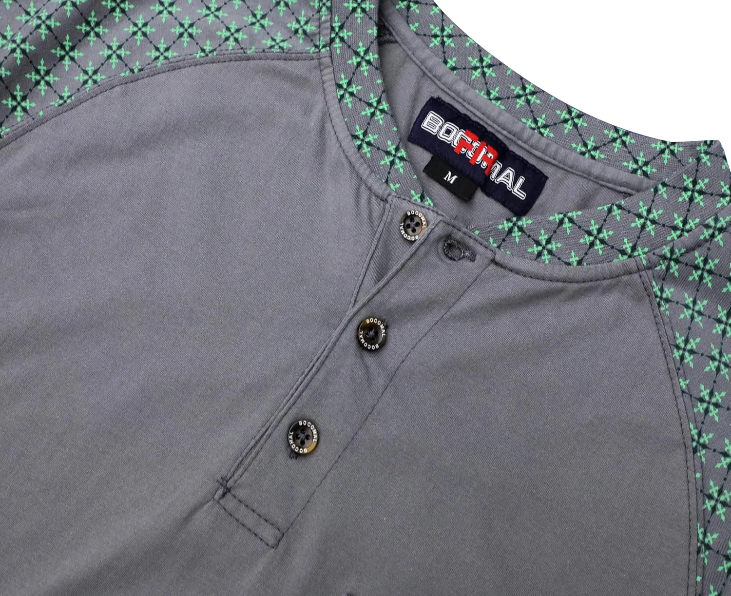 BOCOMAL FR Shirts 6oz Lightweight Flame Resistant Long Sleeve Henley Shirt Fire Retardant Workwear NFPA2112 CAT2