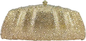 Boutique De FGG Crystal Clutch Evening Bag Novelty Rhinestone Clutch Purses for Women Formal Wedding Bridal Handbags,Mini