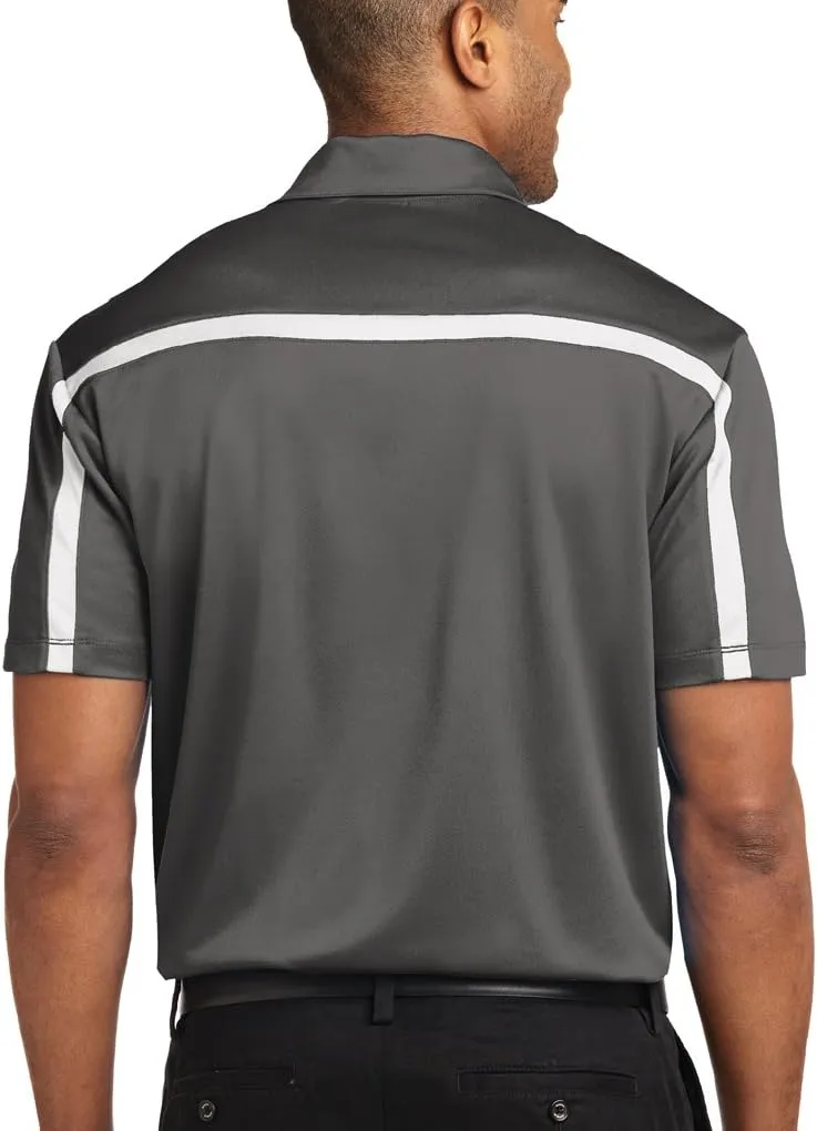 Buy Cool Shirts Mens Running Mustang Colorblock-Stripe Polo Shirt