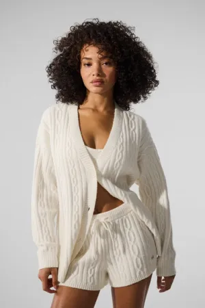 CABLE KNIT WINTER BLISS CARDIGAN