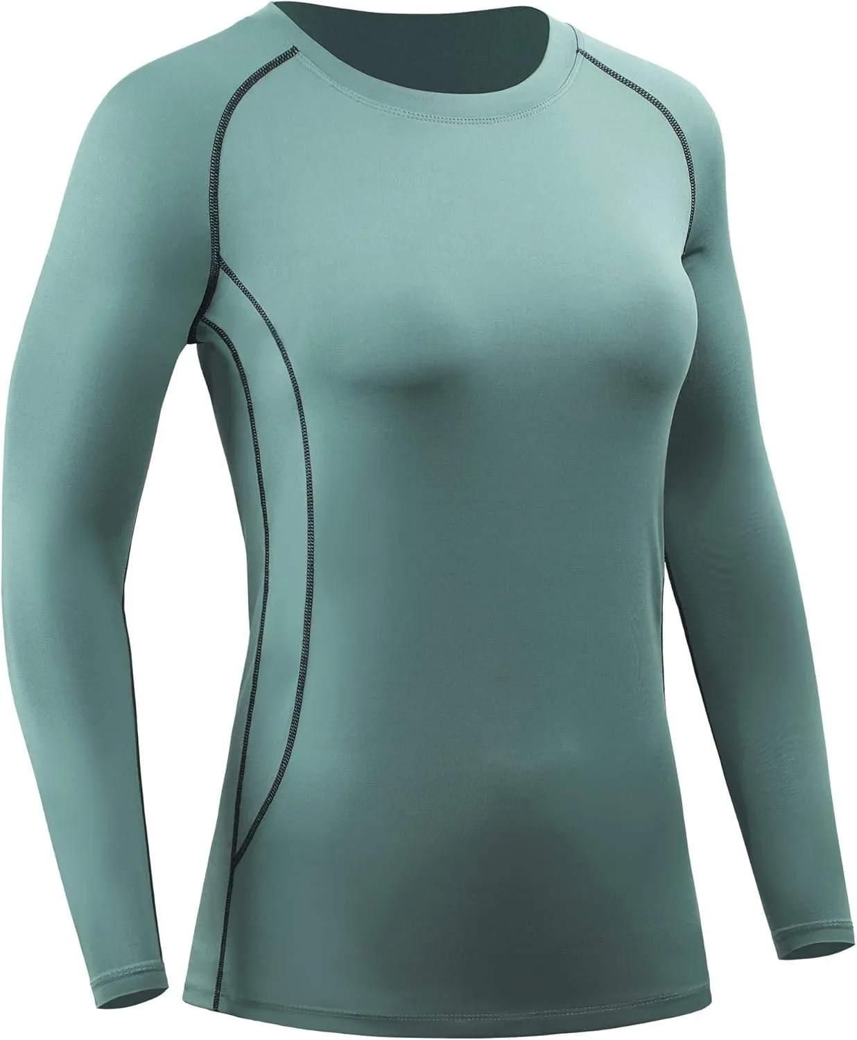 CADMUS 1 or 3 Pack Workout Long Sleeve Shirts for Women Dry Fit Compression Running Top