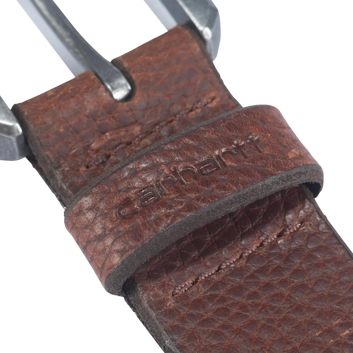 Carhartt Men's Durable Full Grain Saddle Leather Classic Belts, W/Rugged Antique Nickle Hardware