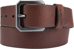 Carhartt Men's Durable Full Grain Saddle Leather Classic Belts, W/Rugged Antique Nickle Hardware