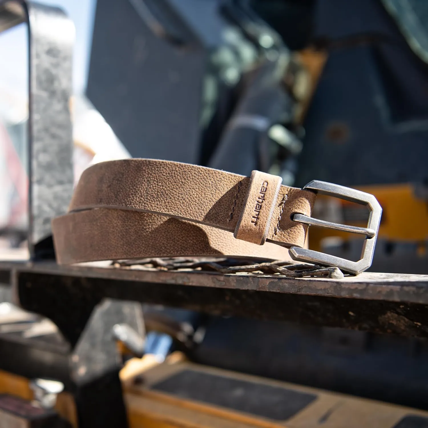 Carhartt Men's Durable Full Grain Saddle Leather Classic Belts, W/Rugged Antique Nickle Hardware