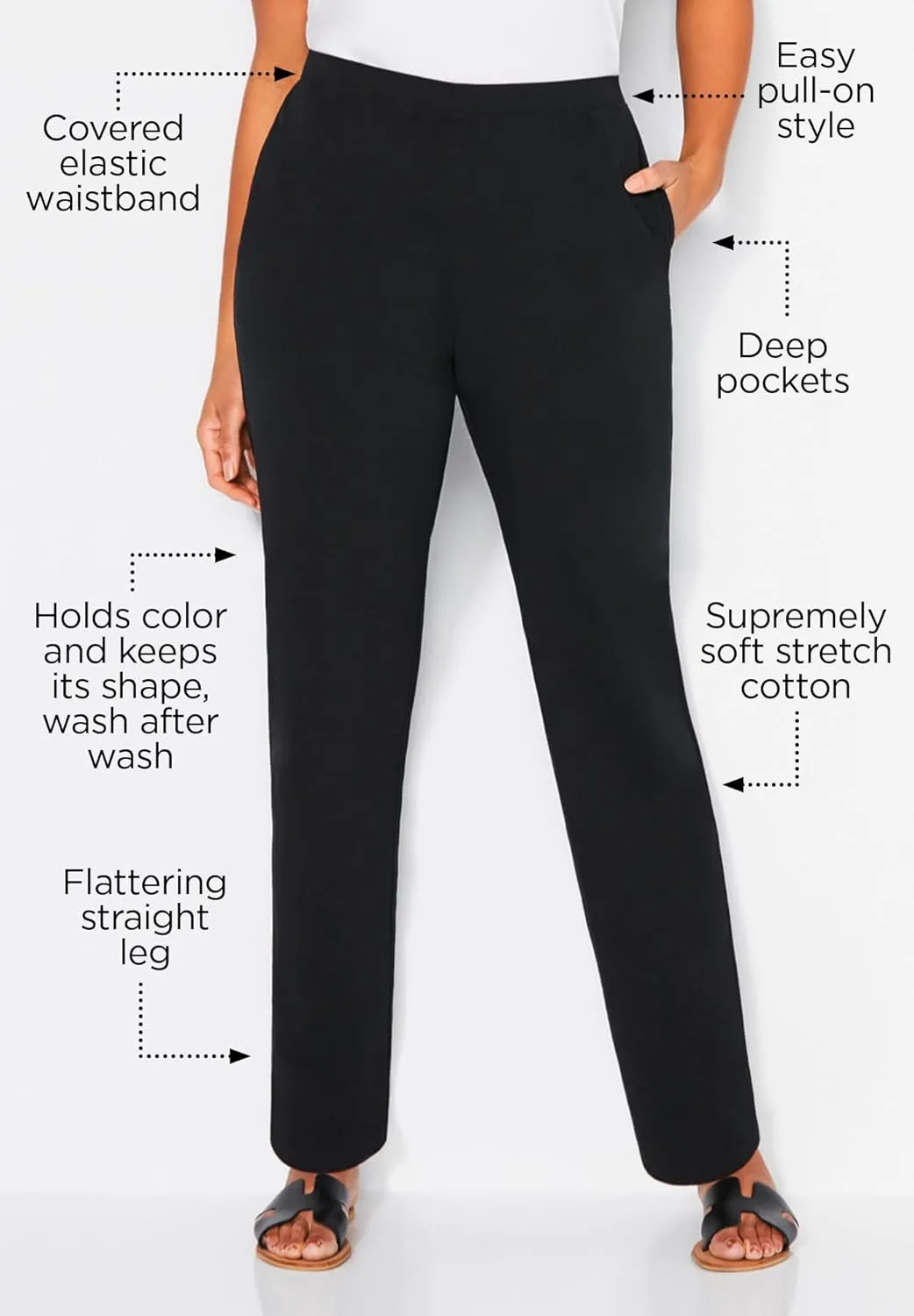 Catherines Women's Plus Size Suprema Pant