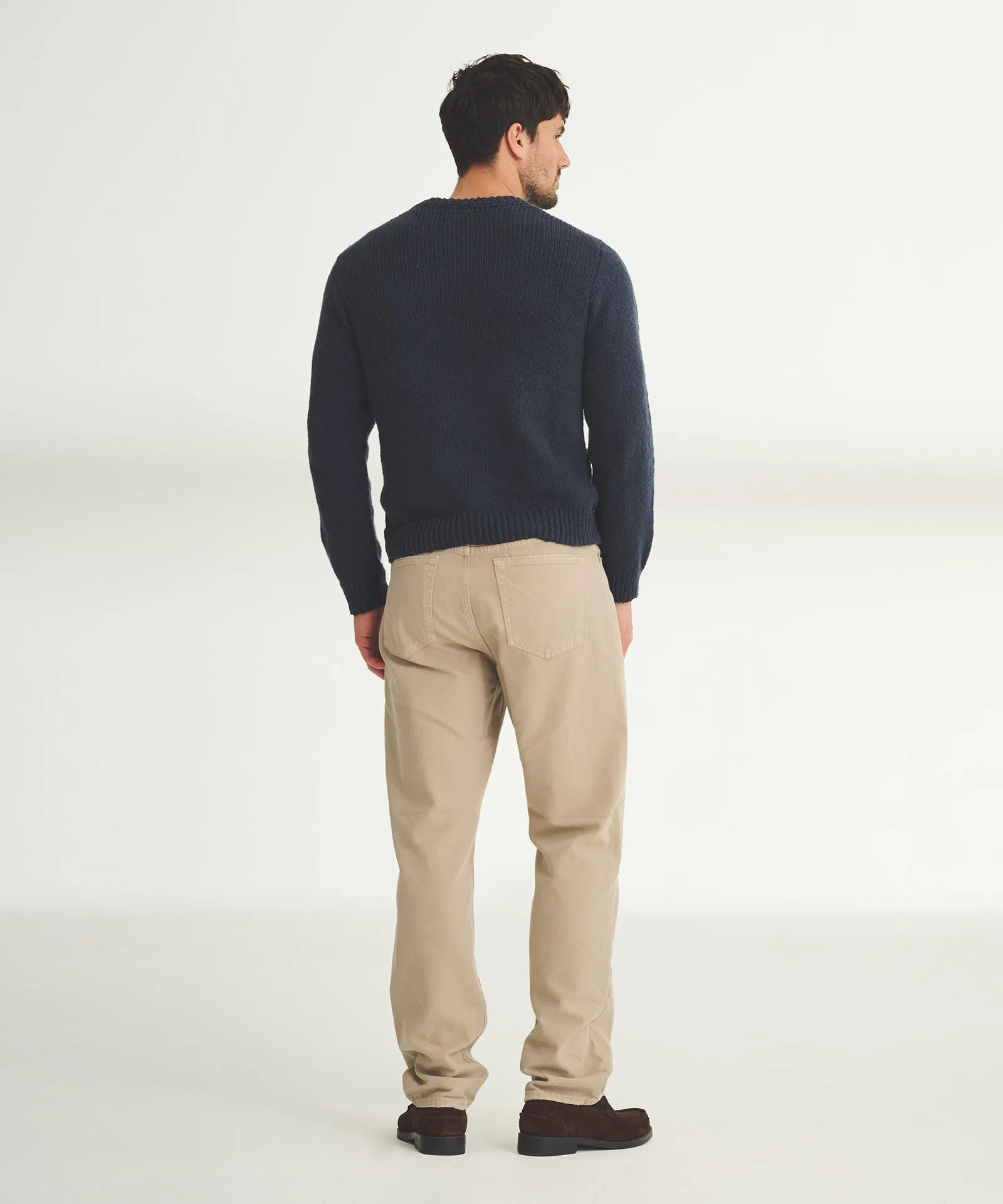 Chunky Cotton Crewneck Sweater