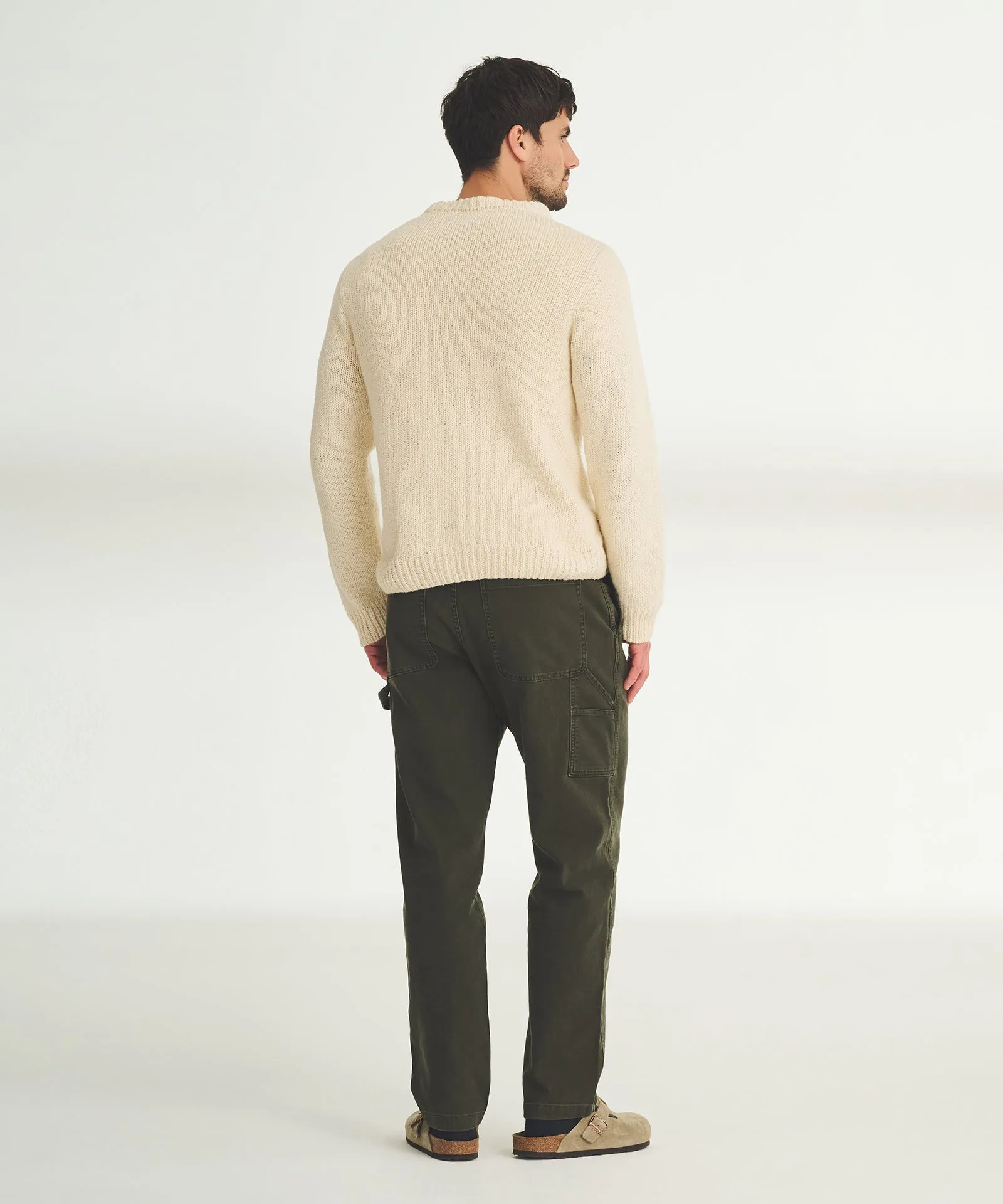Chunky Cotton Crewneck Sweater