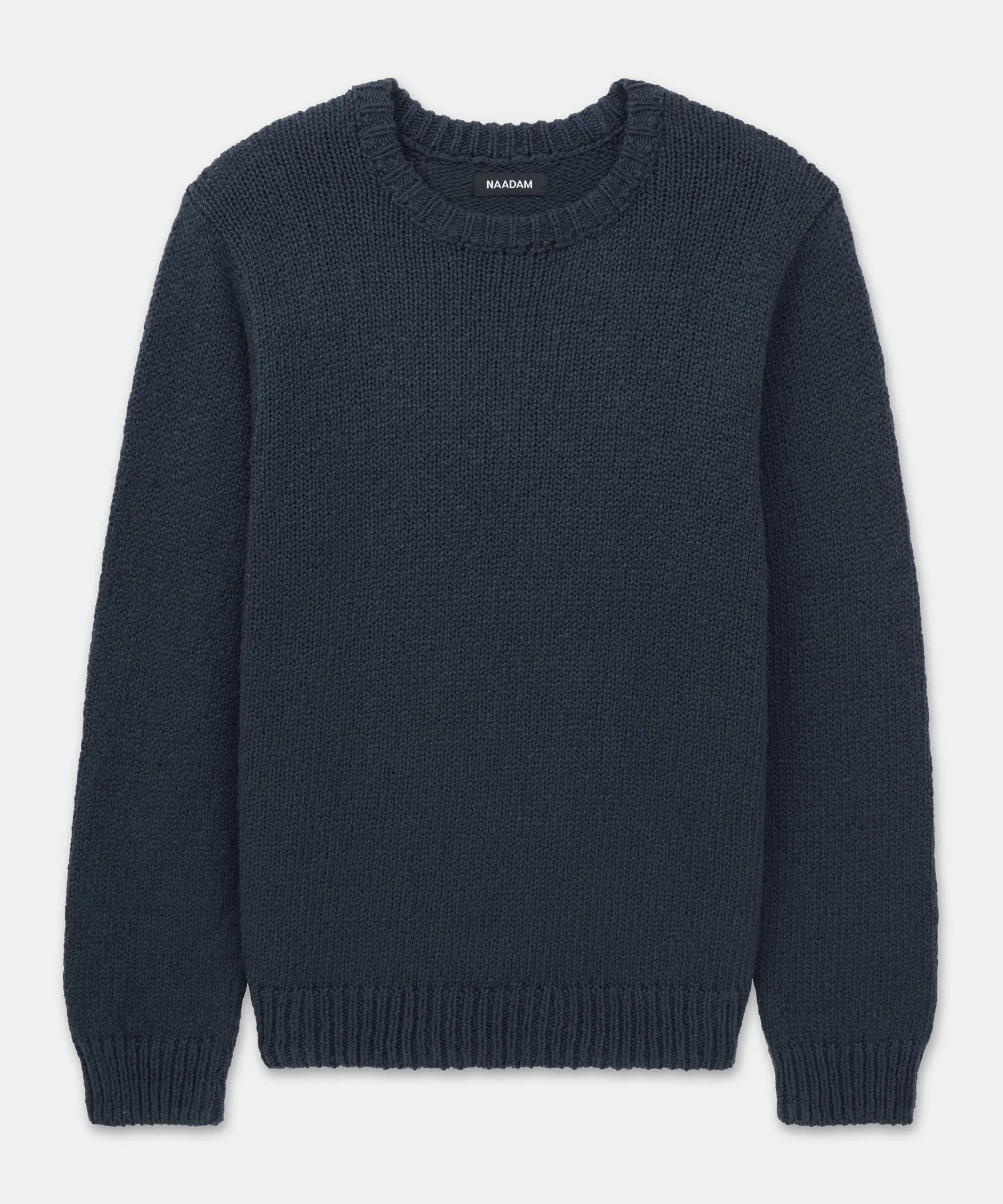 Chunky Cotton Crewneck Sweater