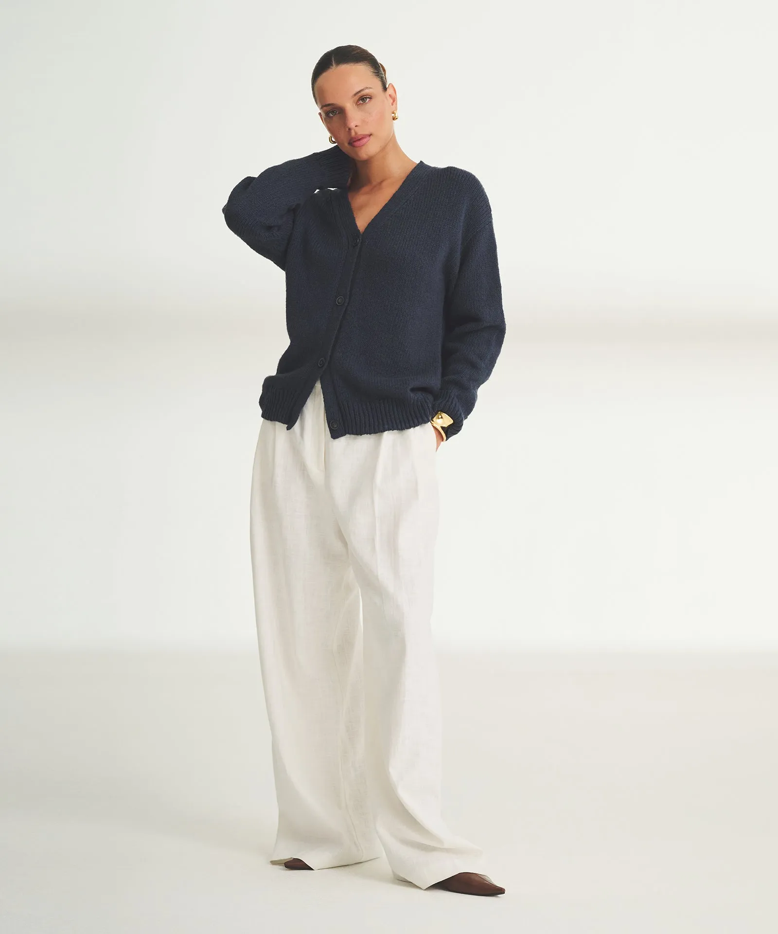Chunky Cotton Oversized Cardigan