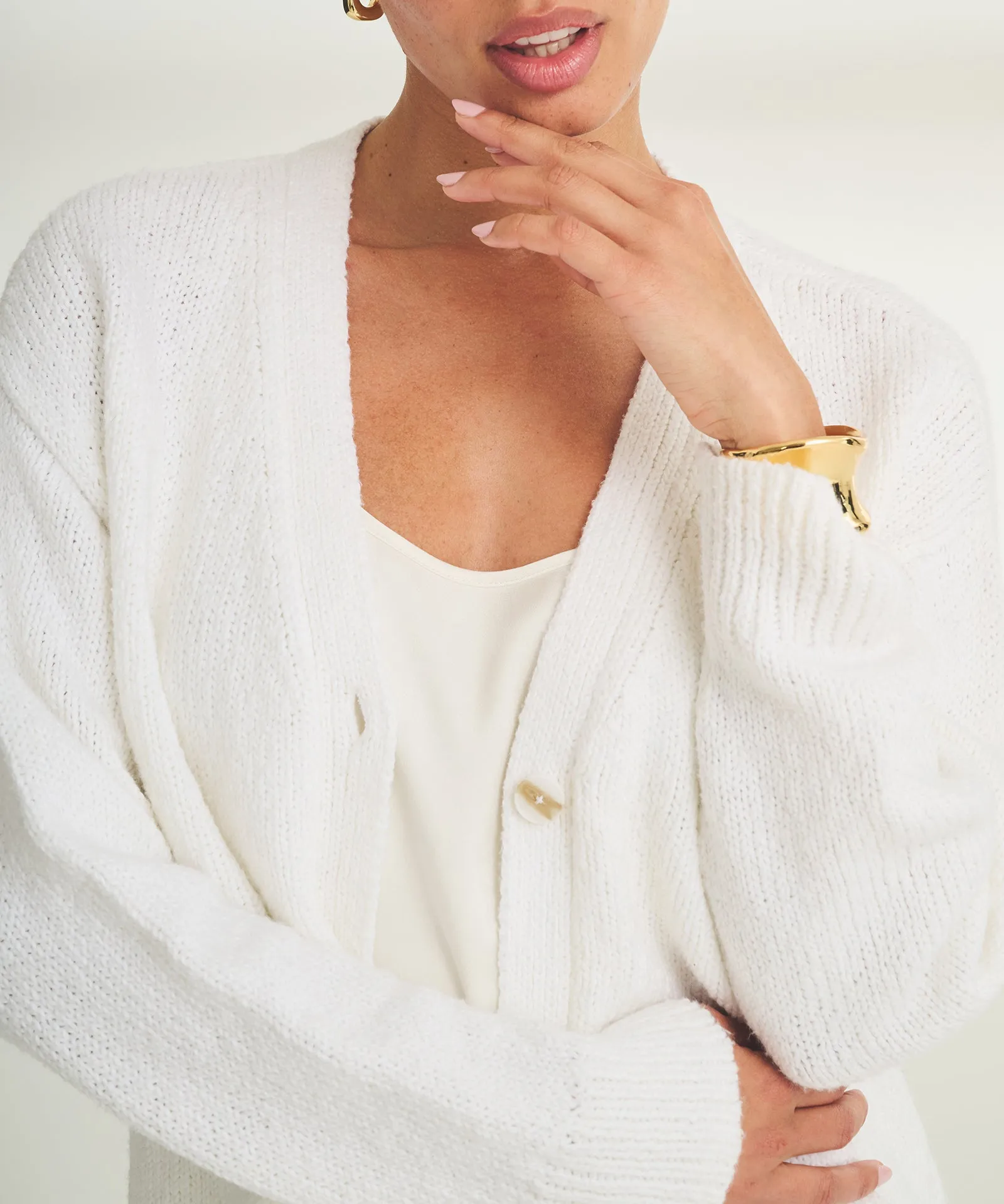 Chunky Cotton Oversized Cardigan