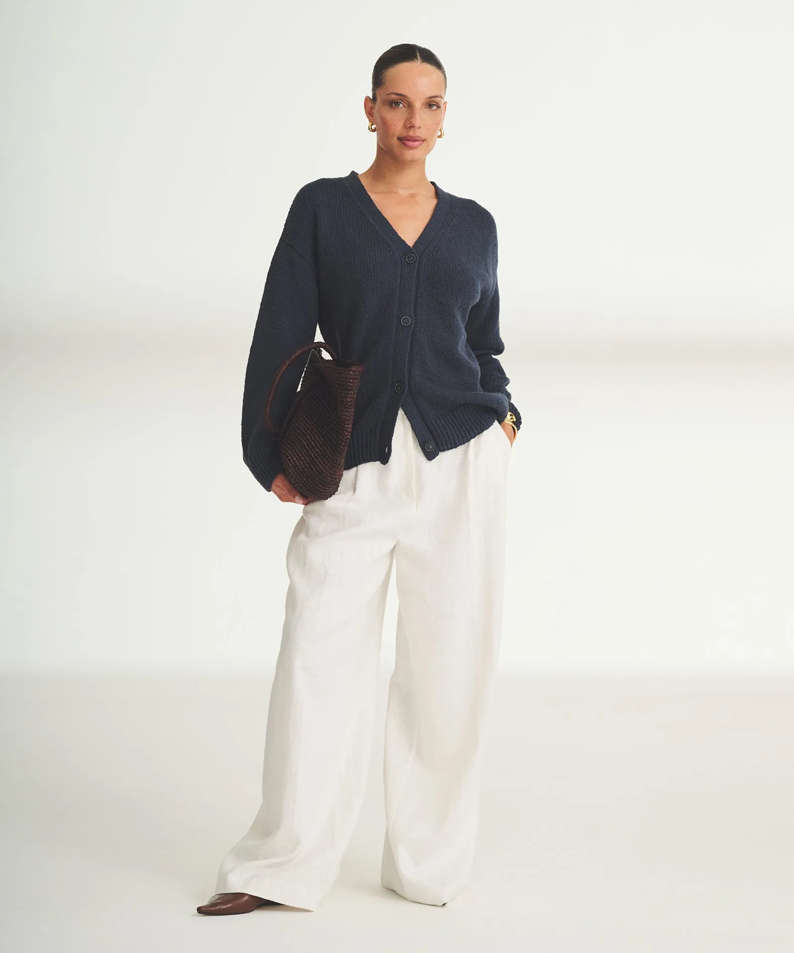 Chunky Cotton Oversized Cardigan
