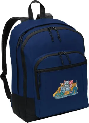 Classic Cats Backpack Medium Cat Backpack Laptop Sleeve