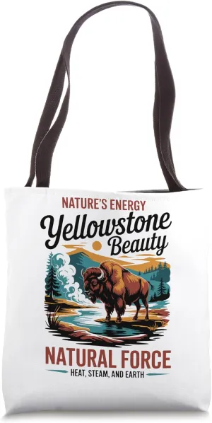 Classic Retro Yellowstone National Park Tote Bag