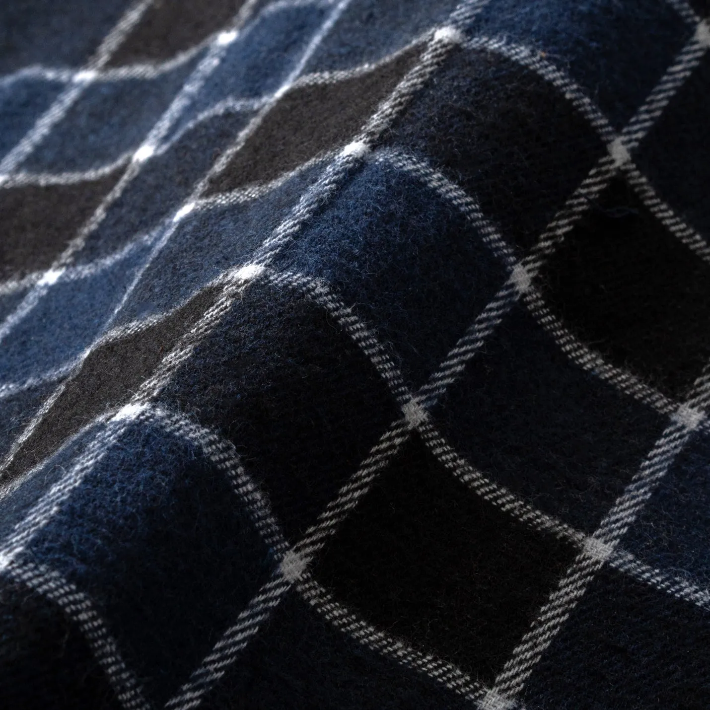 College Days Flannel Short Sleeve - Navy Black