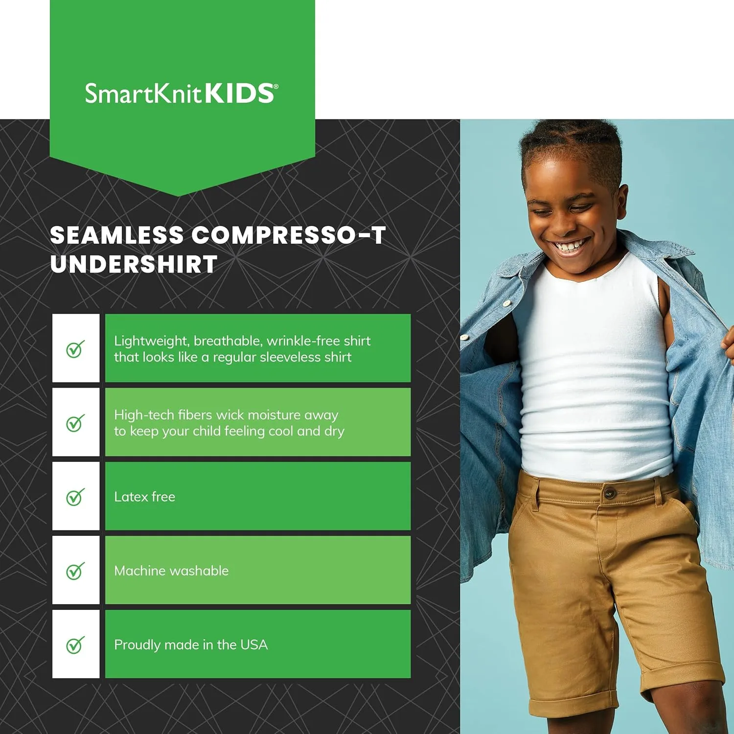 Compresso-T Deep Pressure Sensory Compression Undershirt - Alternative to Vest