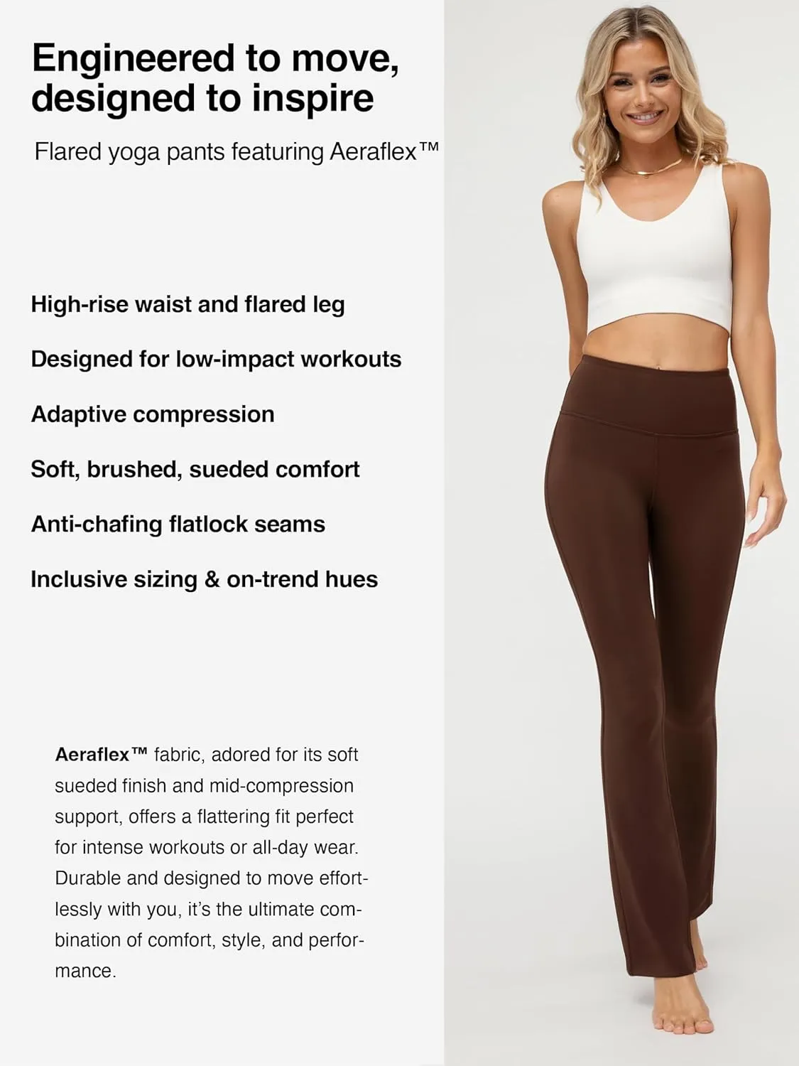 Conceited Leggings for Women - High Rise Active Tummy Control - Soft Sueded Adaptive Compression (Available in Plus Size)