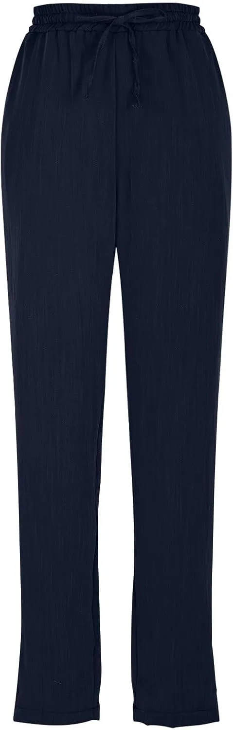 Cropped Linen Pants Women High Waist Wide Leg Casual Palazzo Pant with Pockets Beach Crop Trousers Summer Outfits