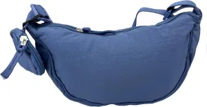 Crossbody Bag with Coin Purse Hobo Sling Crescent Bag Women Men Trendy Small Nylon Shoulder Bag Purse Adjustable Strap