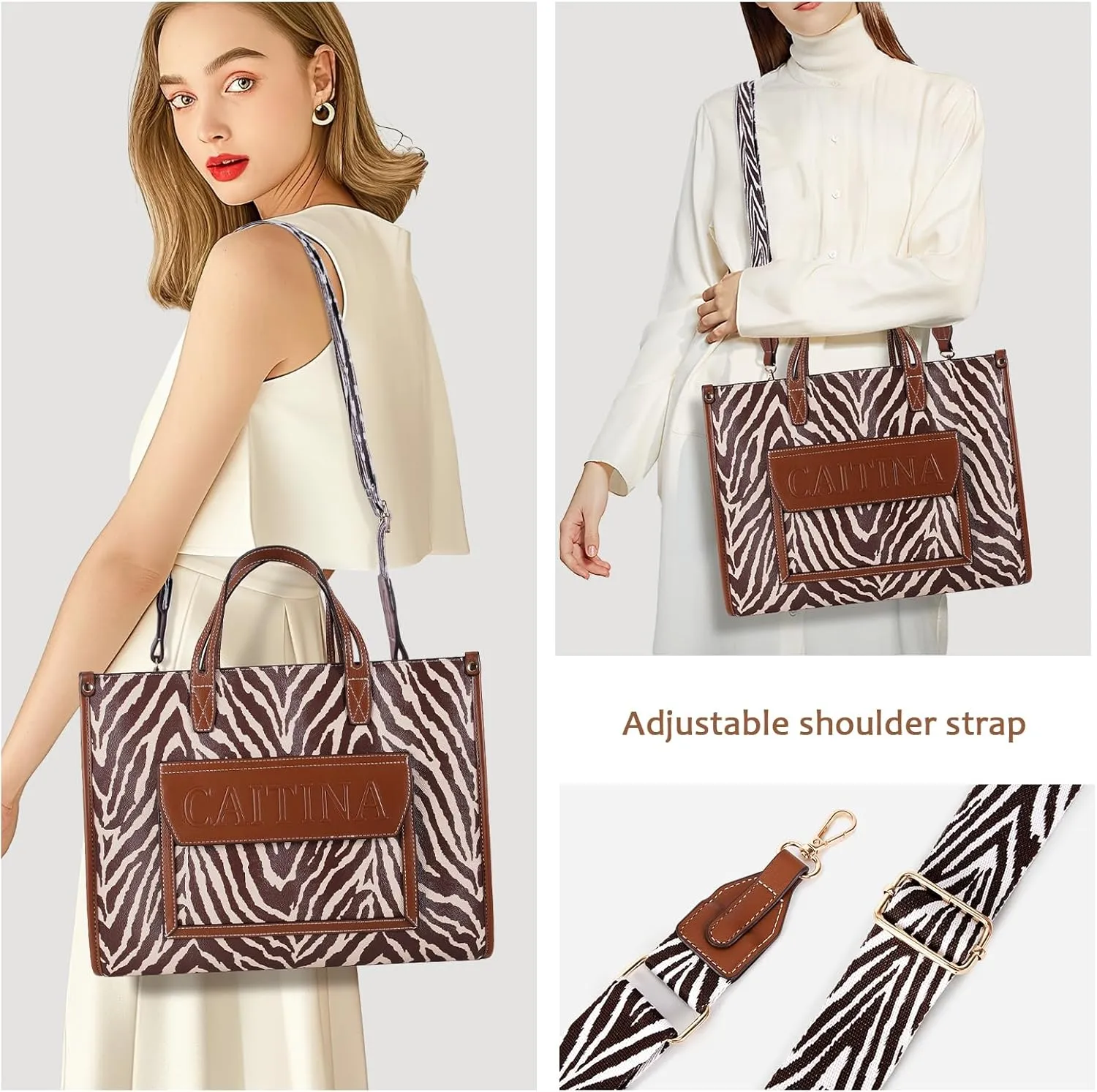 Crossbody Handags Purses For Women 2pcs/Set,Vegan Leather Satchel Tote Bag Purse Set,Top Handle Bag For Work Travel