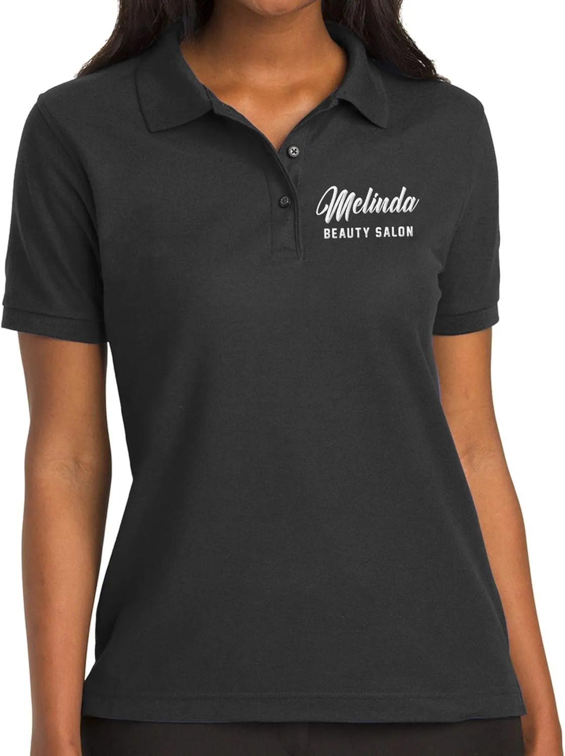 Custom Embroidered Polo Shirt for Women Add Your Personalized Own Embroidery Text