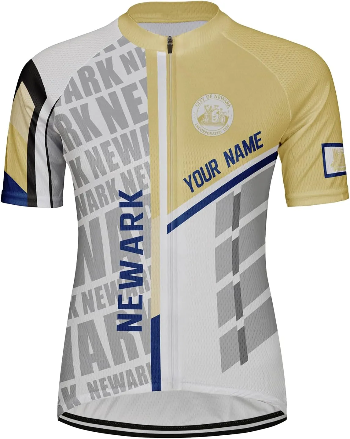 Customized Newark Women Cycling Jersey Short Sleeve Quick Dry Shirts