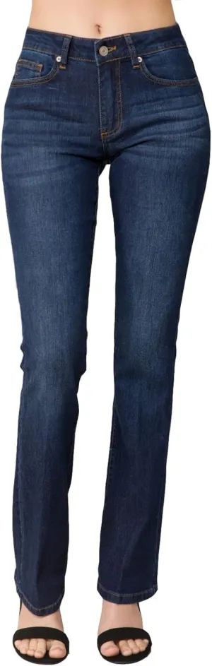 Design by Olivia Women's Sexy Stylish Flare Bell Bottom Slim Bootcut Jean