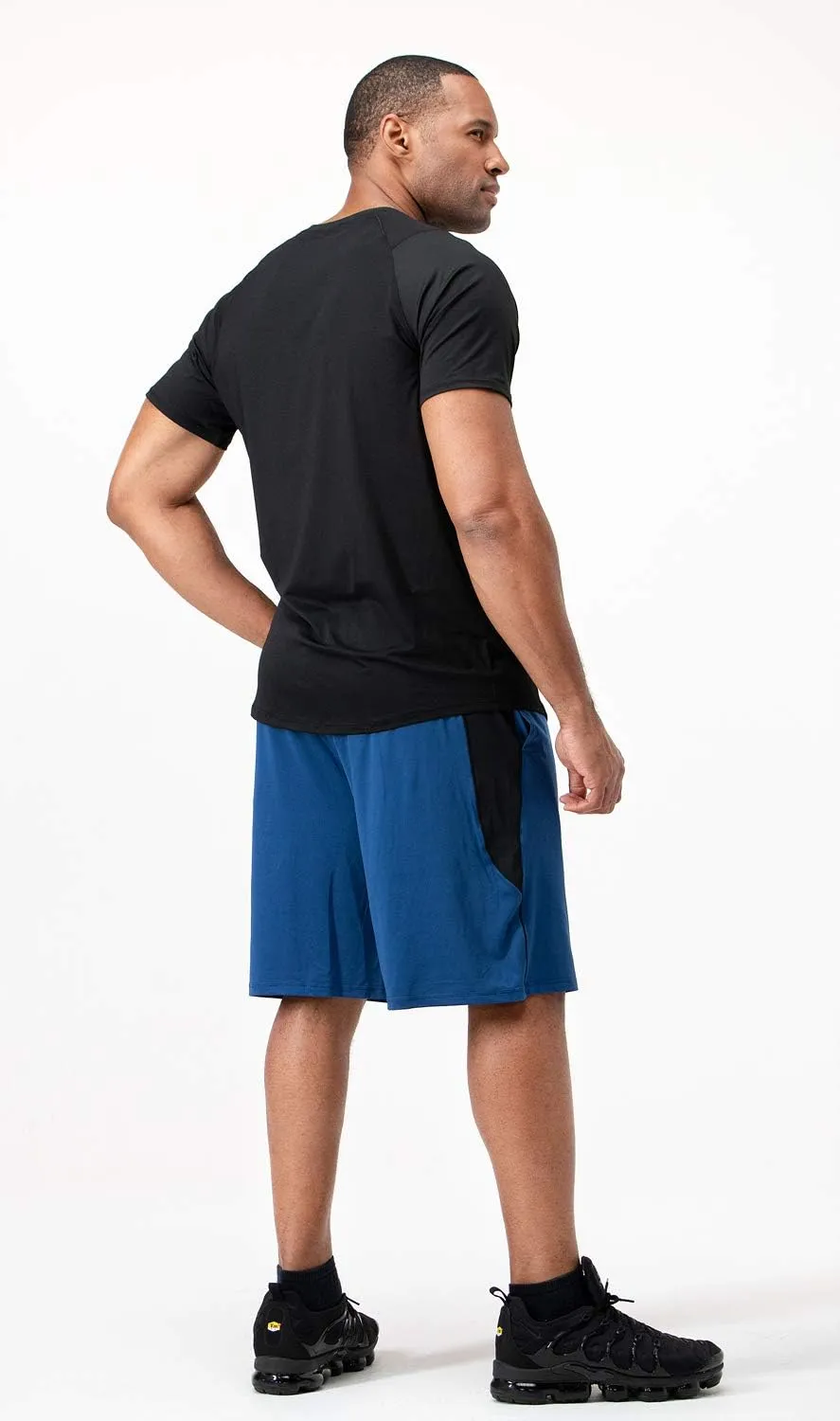 DEVOPS Men's 3-Pack Quick Dry Short Sleeve T-Shirt Sun Protection Running Athletic Workout Active Shirts