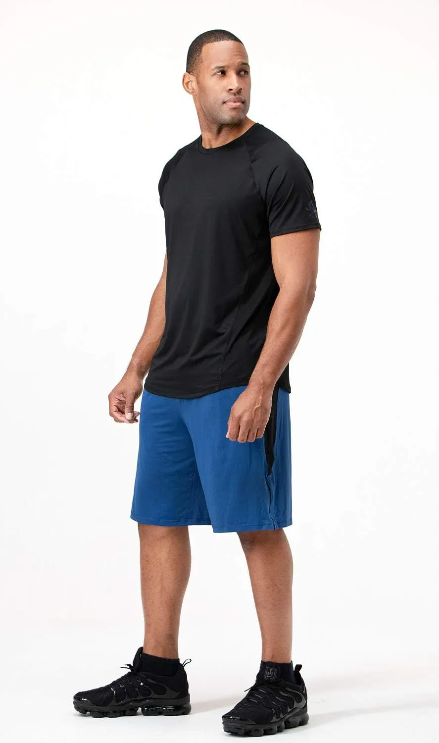 DEVOPS Men's 3-Pack Quick Dry Short Sleeve T-Shirt Sun Protection Running Athletic Workout Active Shirts