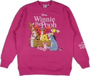 Disney Women's Winnie The Pooh And Friends Oversized Crewneck Pullover Adult Sweatshirt