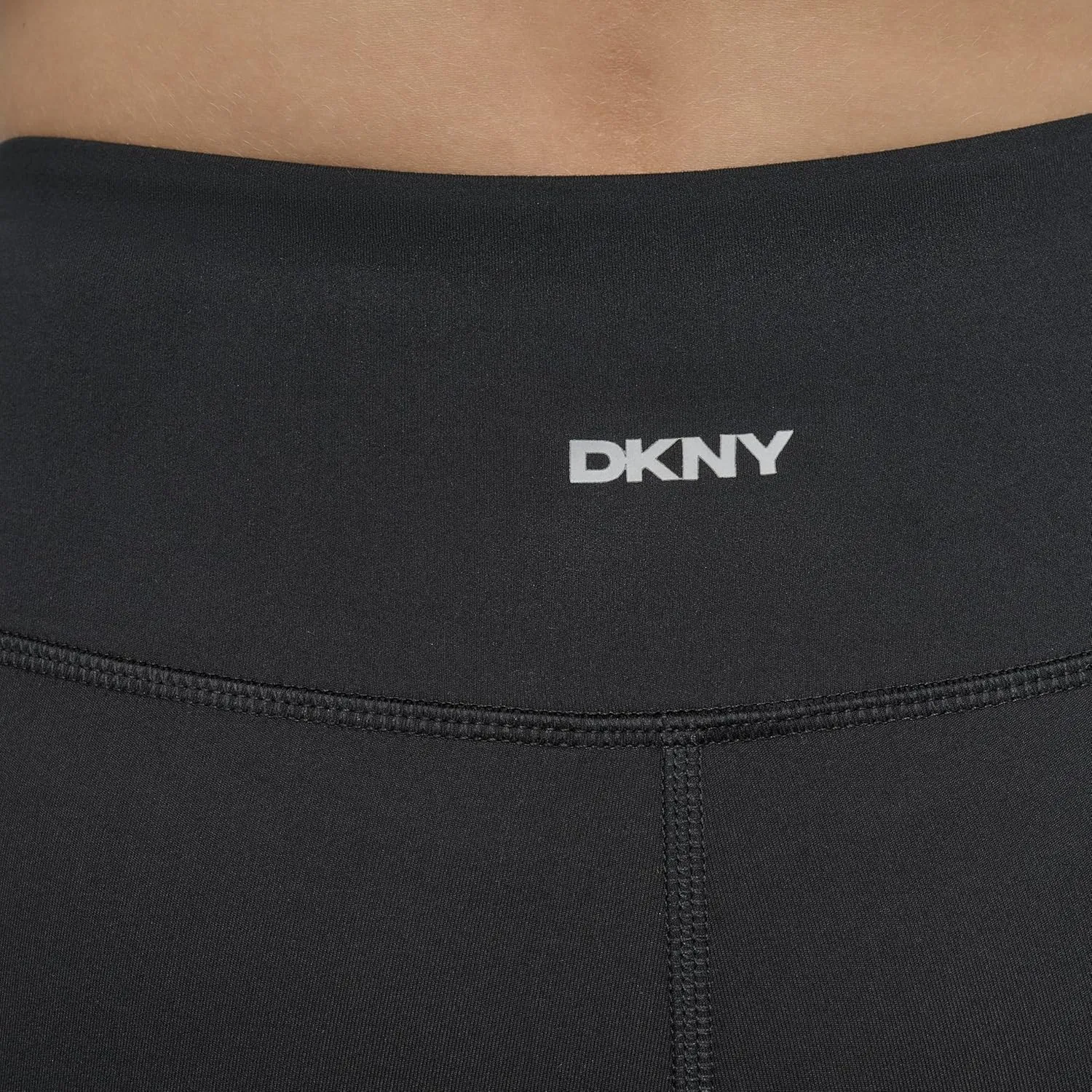 DKNY womens High Waisted Compression Flared Slit Yoga Pant