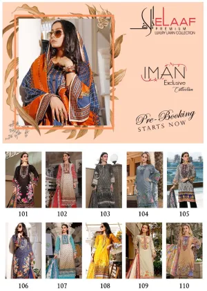 ELAAF PREMIUM COLLECTION LAUNCHES IMAN LAWN COTTON FABRIC SALWAR SUIT