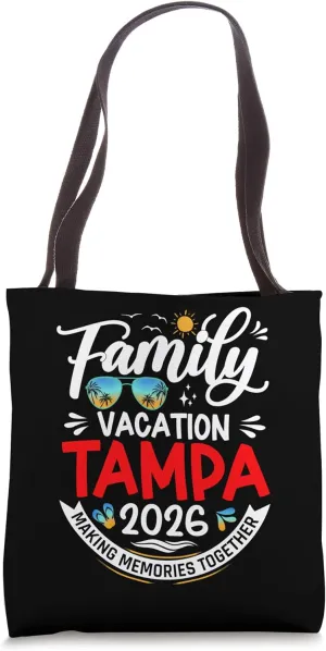 Family Vacation Tampa 2026 Summer Matching Vacation 2026 Tote Bag