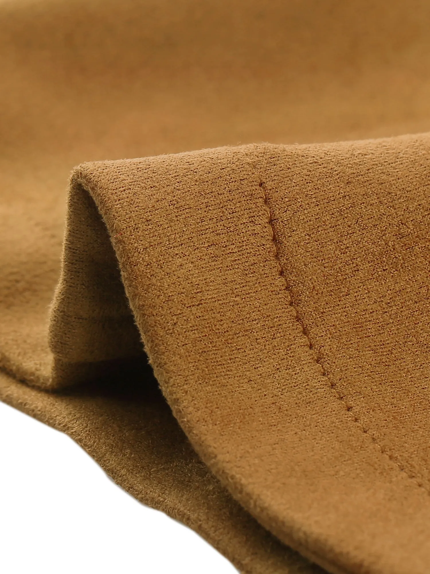Faux Suede Vest Casual Sleeveless Biker Jacket